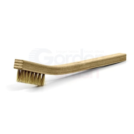 Gordon Brush 3 x 7 Row Horsehair Bristle and Plywood Handle Scratch Brush, PK12 30HHG-12